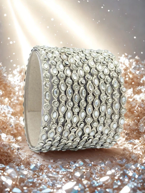 Handcrafted antique polish bangle set made by skilled artisans